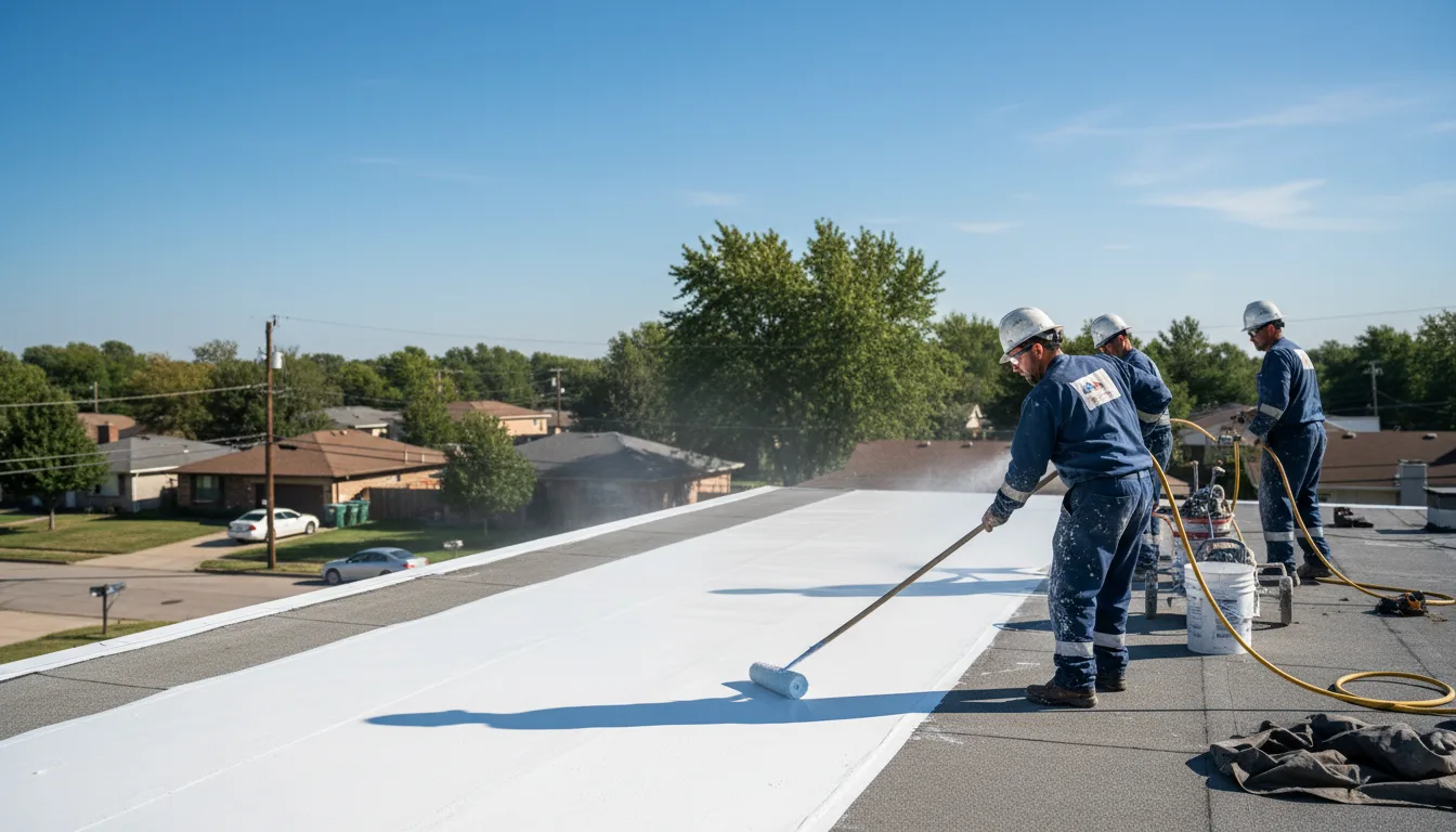 Commercial roof coating in Haswell, CO near me